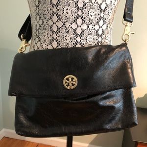 Tory Burch black soft leather crossbody